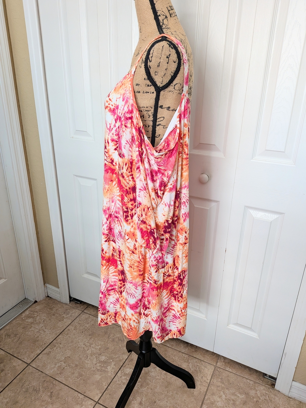 Caribbean Joe Tie-Dye Cold Shoulder Dress - Picture 4 of 11